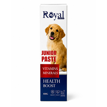 خمیر مولتی ویتامین توله سگ رویال کوکو مدل Junior Paste وزن ۱۰۰ گرم